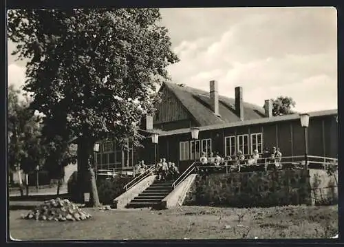 AK Stolpe /Kr. Anklam, Gaststätte mit Terrasse