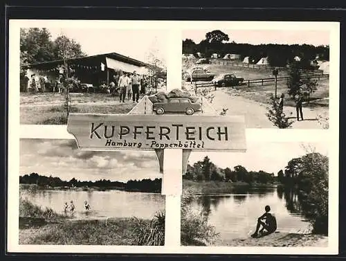 AK Hamburg-Poppenbüttel, Campingplatz Kupferteich