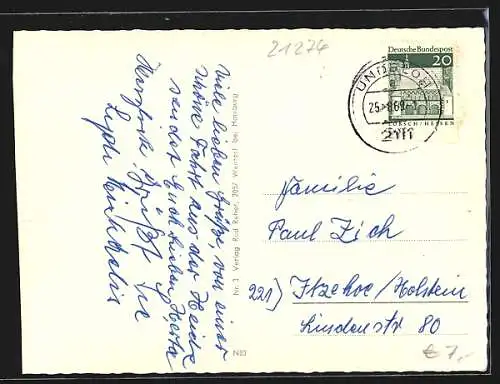 AK Undeloh /Lüneburger Heide, Fachwerkhaus, Strassenpartie