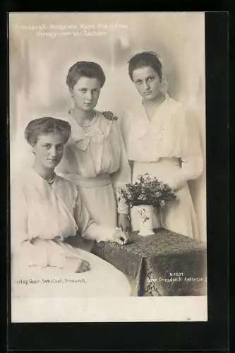 AK Prinzessin Margarete, Maria, Alix und Anna, Herzoginnen von Sachsen