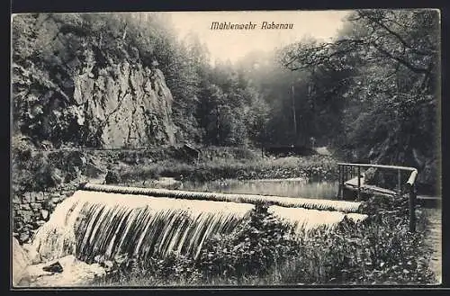 AK Rabenau / Rabenauer Grund, Mühlenwehr