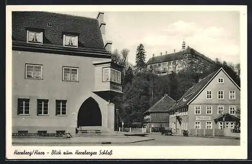 AK Herzberg / Harz, Blick zum Herzberger Schloss