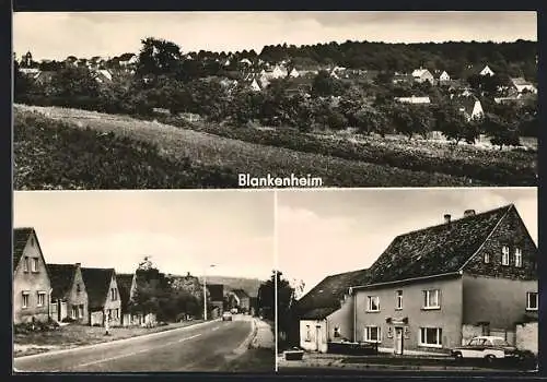 AK Blankenheim / Südharz, Gasthaus, Strassenpartie, Teilansicht