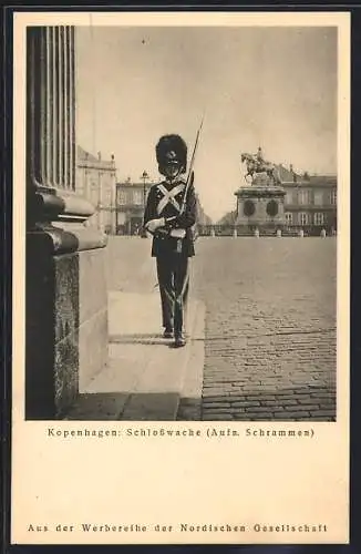 AK Kopenhagen, Schlosswache in Uniform