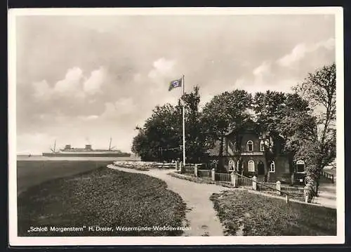 AK Wesermünde-Weddewarden, Gasthof Schloss Morgenstern H. Dreier