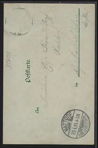 Mondschein-Lithographie Bielefeld, Blick auf den Sparenberg