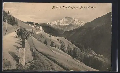 AK Pieve de Livinallongo, Blick auf den Monte Civetta