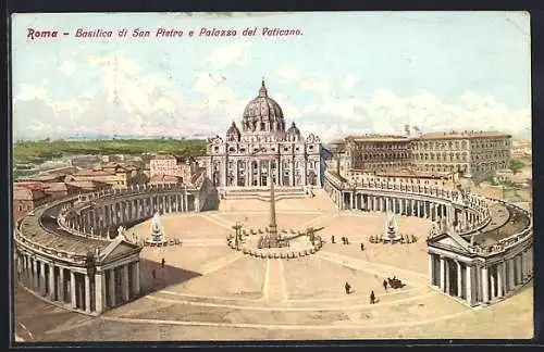 AK Vatikanstadt, Basilica di San Pietro e Palazzo del Vaticano