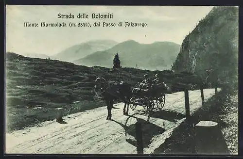 AK Strada delle Dolomiti, Monte Marmolada, das Passo di Falzarego