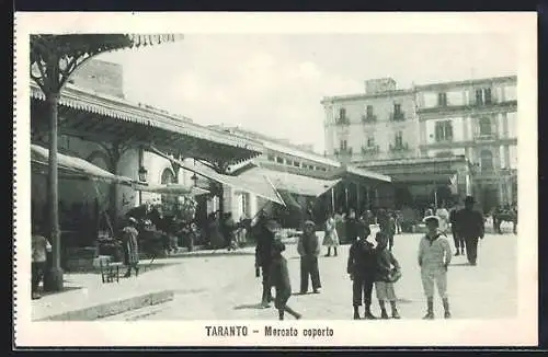 AK Taranto, Via Anfiteatro, Mercato coperto, Marktleben