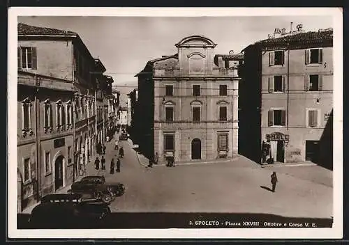 AK Spoleto, Piazza XXVIII Ottobre e Corso V. E.