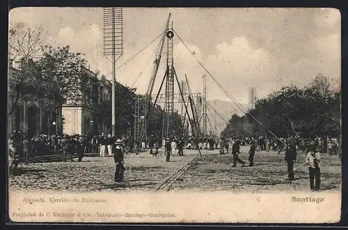 AK Santiago, Alameda, Ejercicio de Bomberos