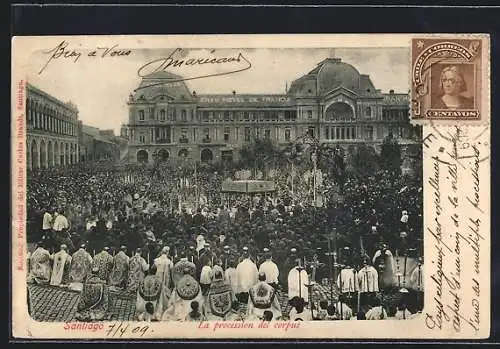AK Santiago, La procession del corpus