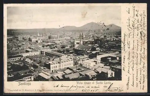 AK Santiago, Vista desde el Santa Lucia