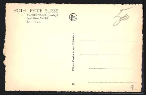 AK Echternach, Hotel Petite Suisse, Prop. Henri Zimmer