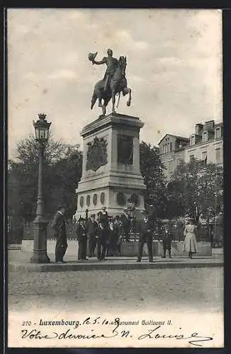 AK Luxembourg, Monument de Guillaume II.