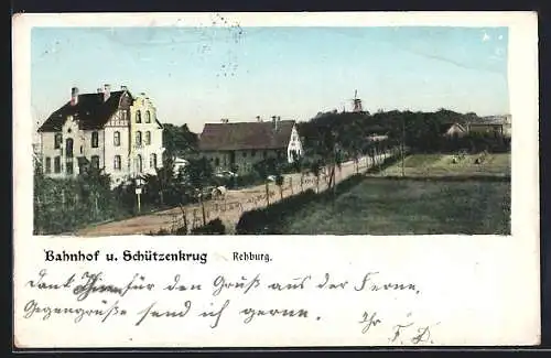 AK Rehburg, Bahnhof und Schützenkrug