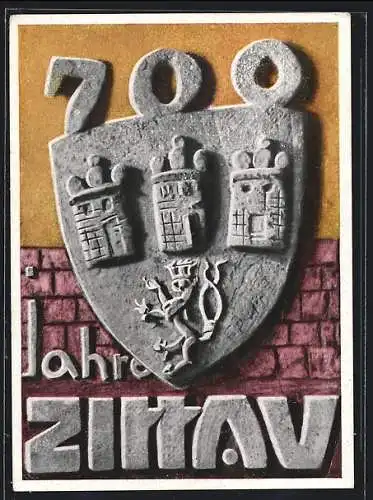 AK Zittau, 700-Jahrfeier 1955, Heimatfest mit Dreiländertreffen