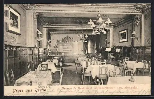 AK Berlin, Neumanns Restaurant Alexandrinenstrasse 110, Messpalast