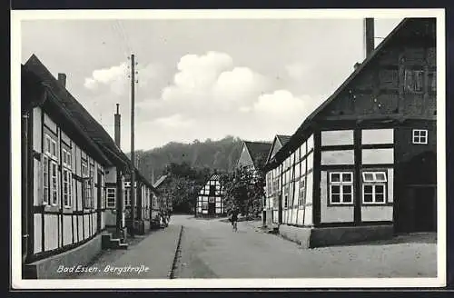 AK Bad Essen, Fachwerkhäuser in der Bergstrasse