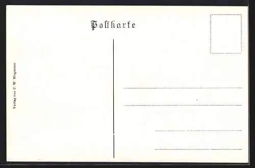 AK Bad Essen, Ortspartie mit Fachwerkhäusern