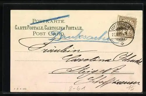 AK Erntesegen, Bauern bei einer Rast während der Kornernte, Landleben