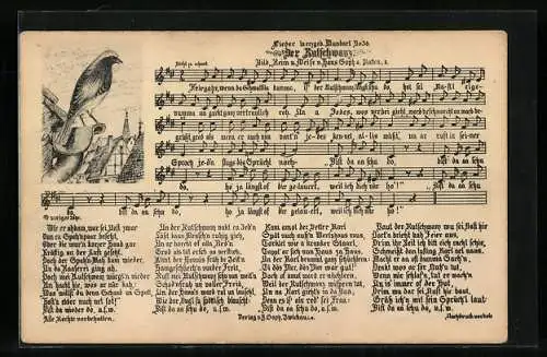 AK Lieder in erzgeb. Mundart Nr. 36, Der Rutschwanz von Hans Soph a. Platten i. B