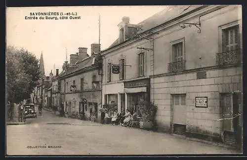 AK Savonnières /Indre-et-Loire, Entrée du Bourg, côté Ouest