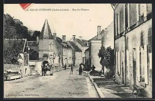 AK La Celle-Guénand, Rue du Château