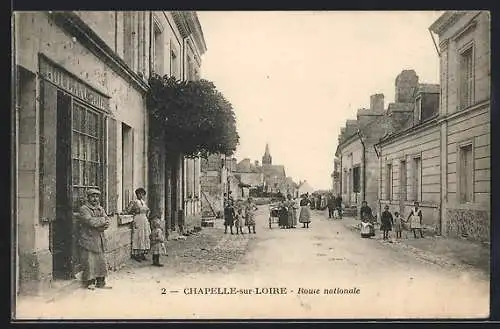 AK Chapelle-sur-Loire, Route nationale