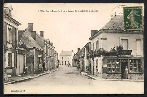 AK Nouans /Indre-et-Loire, Route de Montrésor à Loches