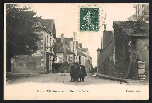 AK Orbigny, Route de Néaux