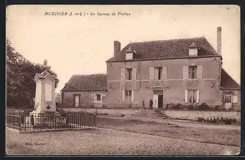 AK Auzouer /Indre-et-Loire, Le bureau de Postes