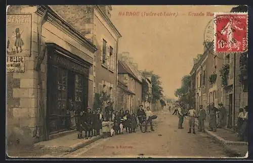 AK Barrou /Indre-et-Loire, Grande Rue