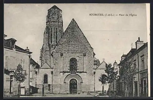 AK Bourgueil /I.-et-L., Place de l`Église