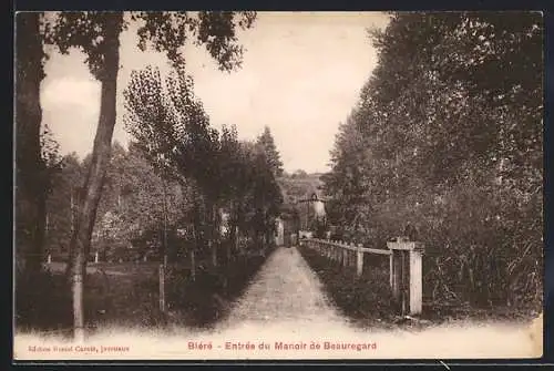 AK Bléré, Entrée du Manoir de Beauregard