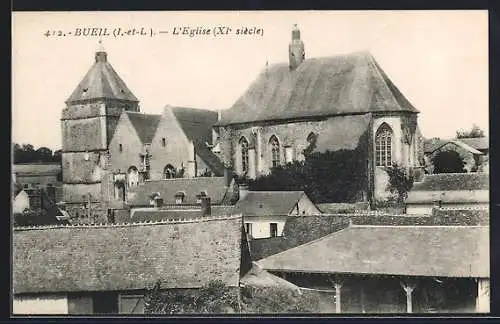 AK Bueil /I.-et-L., L`Eglise, XIe siècle