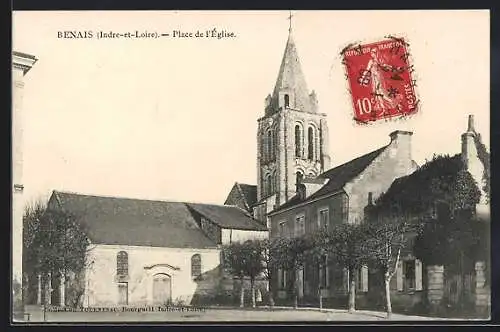 AK Benais /I.-et-L., Place de l`Église