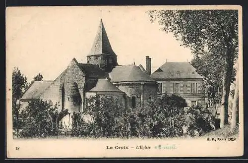 AK La-Croix, l'église