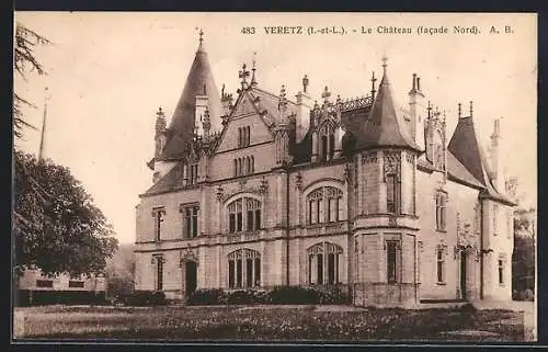 AK Veretz /I.-et-L., Le Chateau, facade Nord