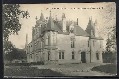 AK Veretz /I.-et-L., Le Chateau, facade Ouest