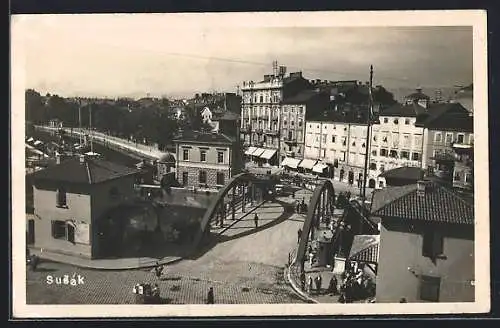 AK Susak, Ortspartie mit Brücke