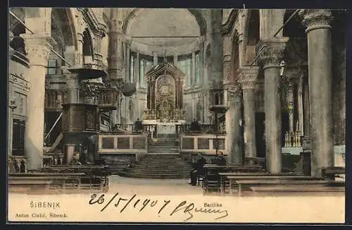 AK Sibenik, Bazilika, Inneres der Kirche