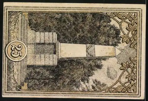 Notgeld Hohenfriedeberg, 25 Pfennig, Protestantische Kirche und Denkmal, Konto 2C, Seriennummer 43685