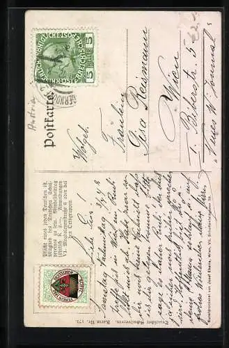 Künstler-AK Oberösterr. Trachtenbilder, Traunviertel