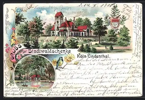 Lithographie Köln-Lindenthal, Gasthaus Stadtwaldschenke