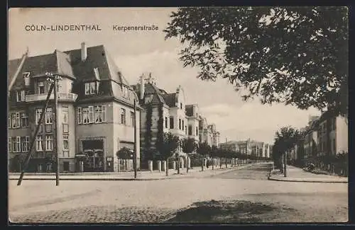 AK Köln-Lindenthal, Partie in der Kerpenerstrasse