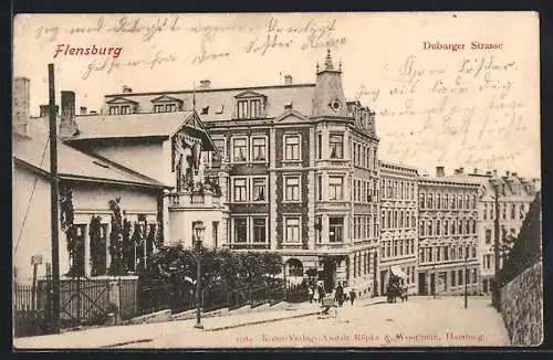 AK Flensburg, Partie in der Duburger Strasse