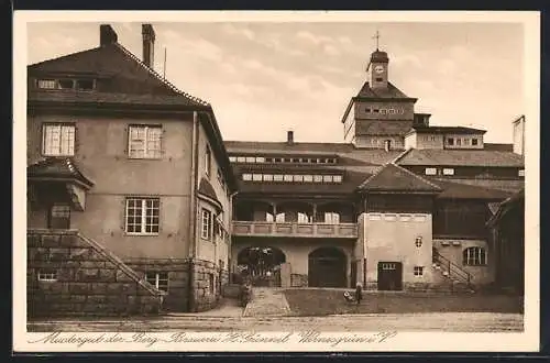 AK Wernesgrün i. V., Mustergut der Berg-Brauerei H. Günnel