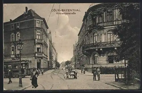 AK Köln-Bayenthal, Restarant der Witwe Franz Josef Geller in der Kobelnzerstrasse